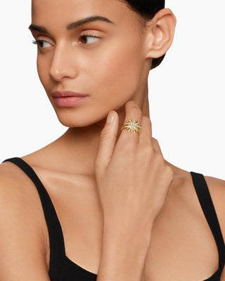 0.40 TCW Antique Round Starburst Twisted Moissanite Diamond Wedding Band