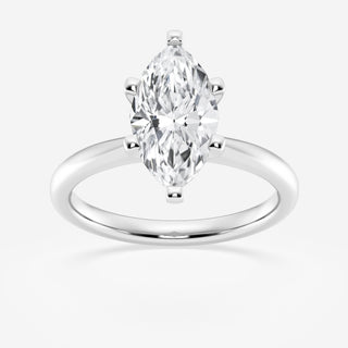 1.0CT Marquise Cut Moissanite Petite Solitaire Diamond Engagement Ring