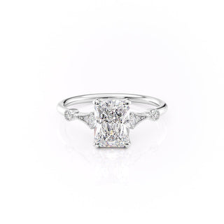 1.04 CT Radiant Cut Solitaire Moissanite Engagement Ring