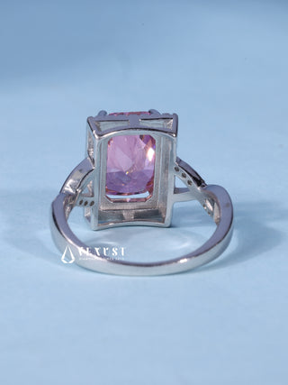 2.50CT Ice Crush Radiant Cut American Diamond Halo Split Shank Engagement Ring