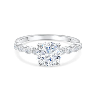 1.50CT Round Cut Solitaire Moissanite Diamond Engagement Ring