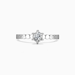 1.0 CT Round Cut Moissanite Diamond Solitaire Engagement Ring For Her