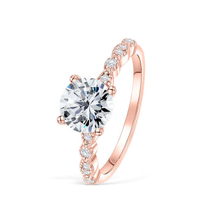 1.50CT Round Cut Solitaire Moissanite Diamond Engagement Ring