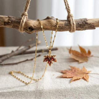 Vintage Maple Leaf Necklace by Venust Diamonds - fine jewelry gift idea