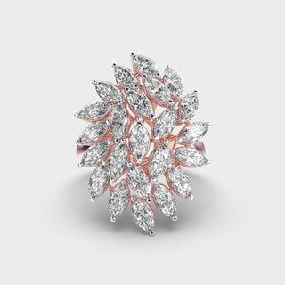 2.3CT Marquise Cut Diamond Solitaire Setting Ring For Women