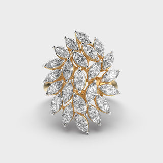 2.3CT Marquise Cut Diamond Solitaire Setting Ring For Women
