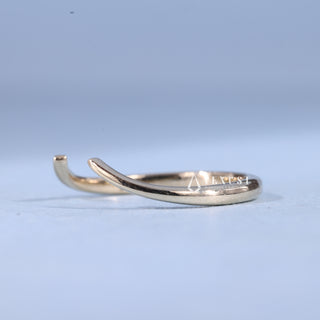 Classic Unique Curved Wedding Bands