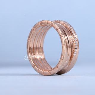 Round Cut Moissanite Diamond Wedding Bands His And Hers