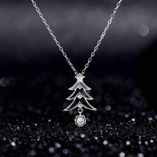 Christmas Tree Pendant Necklace by Venust Diamonds - fine jewelry gift idea