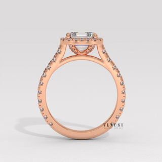 asscher ring eye catching, asscher ring high sparkle