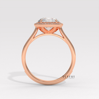 stylish engagement ring, trending moissanite ring