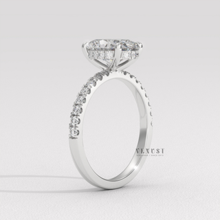 best oval engagement ring design