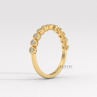 bezel set wedding ring