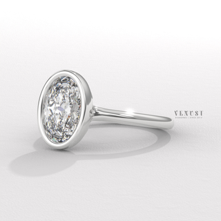 bezel solitaire ring
