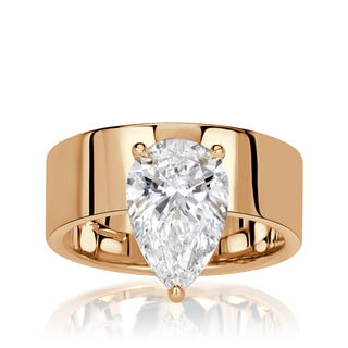 cigar band engagement ring