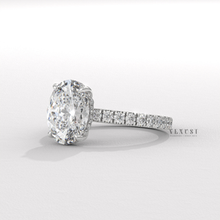 classic oval diamond ring