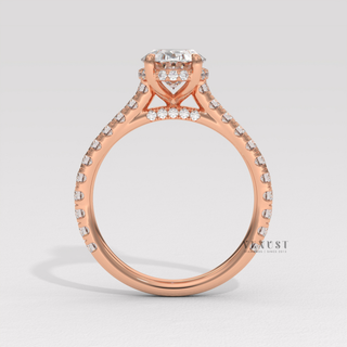 classic oval diamond ring for engagement