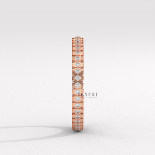 continuous pave diamond band