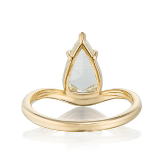 curved band engagement ring