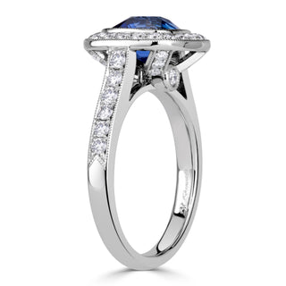 halo pave engagement ring