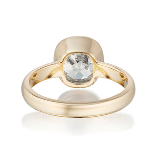 cushion old mine cut moissanite ring, 2.50ct moissanite engagement ring