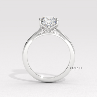 cushion cut moissanite ring
