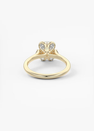 trilogy ring elongated cushion
side stone engagement ring cushion cut
prong setting three stone ring