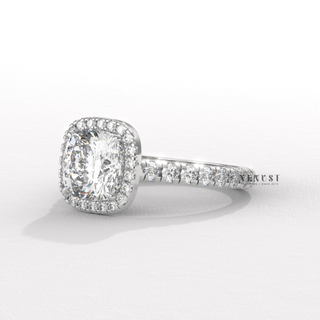 cushion halo ring viral post, cushion halo ring best design