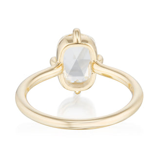 cushion moissanite solitaire ring