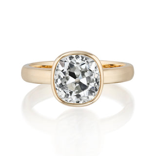 2.50ct moissanite engagement ring,cushion old mine cut moissanite ring, cushion cut ring , cushion cut engagement ring 