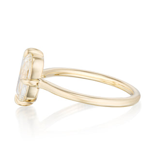 cushion rose cut engagement ring