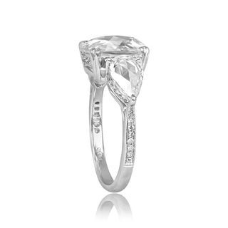 cushion rose cut moissanite