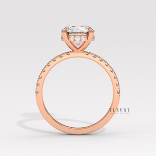 designer round pave ring
