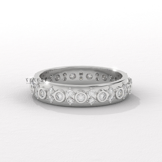 round cluster ring
cluster wedding ring
diamond wedding band for women
round diamond band
cluster band ring