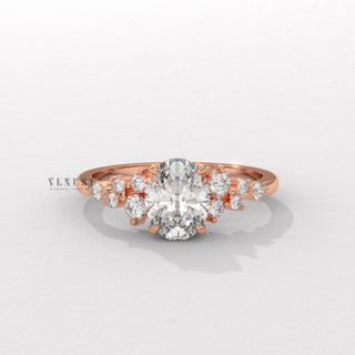 diamond cluster ring round cut