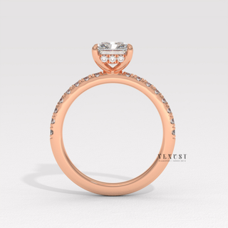radiant cut sparkling ring