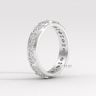 wedding band 
wedding ring 
stacking cluster band