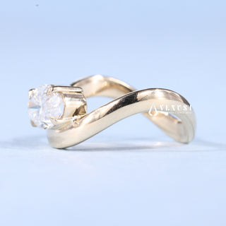 1.50CT Oval Cut Moissanite Diamond Unique Engagement Rings