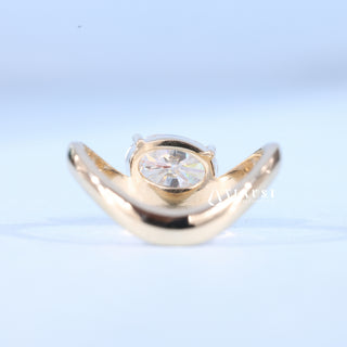 1.50CT Oval Cut Moissanite Diamond Unique Engagement Rings