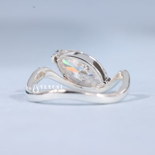 1.0CT Marquise Cut Moissanite Diamond Unique Engagement Rings