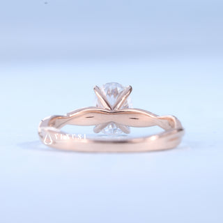 1.0CT Oval Cut Moissanite Diamond Infinity Engagement Ring