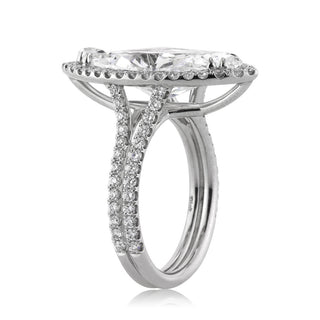halo pave engagement ring