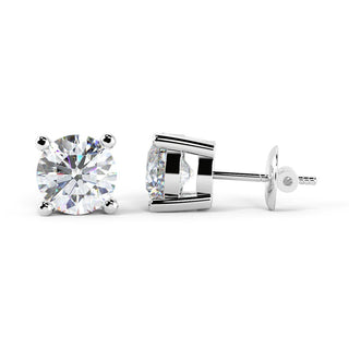 Round Cut Diamond Moissanite Stud Earring For Women