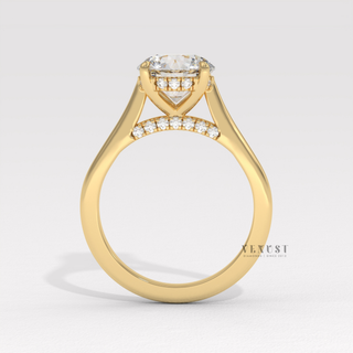 dream round cathedral engagement ring
perfect proposal round hidden halo ring
romantic round cathedral diamond ring
forever love round engagement ring