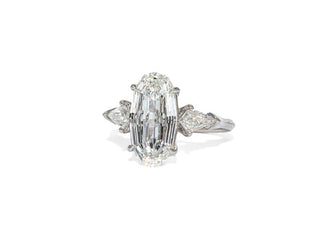 oval moissanite engagement ring, oval ring, oval three stone engagement ring 