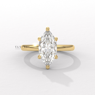 marquise solitaire ring