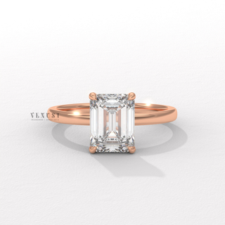emerald cut diamond ring