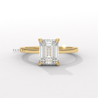 emerald cut engagement ring hidden halo