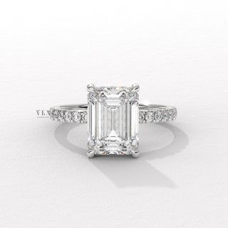 emerald diamond engagement