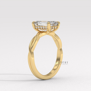 emerald diamond infinity band